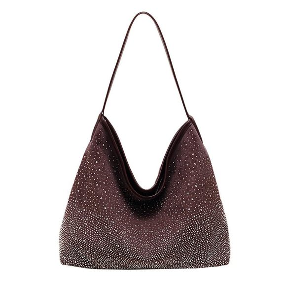 Hobo Shoulder Bags Rhinestone Large Purse And Handbags Sparkly Tote Bag ^_^ - Picture 1 of 5